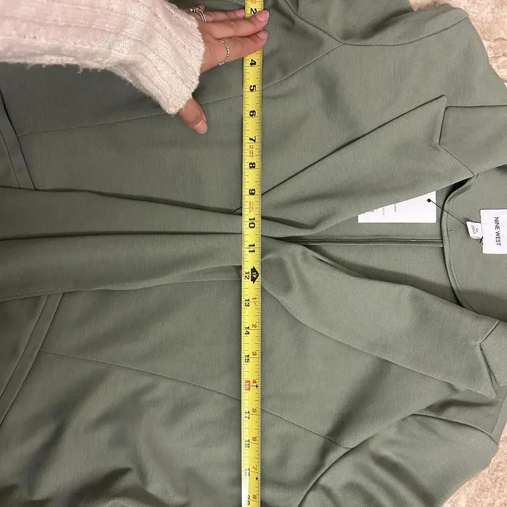 Nine West Green Blazer Women’s XL NWT Modern Chic Layering Jacket Workwear - Picture 6 of 7